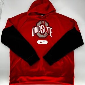 NIKE Ohio State Football Hoodie Therma-Fit Size Large 057